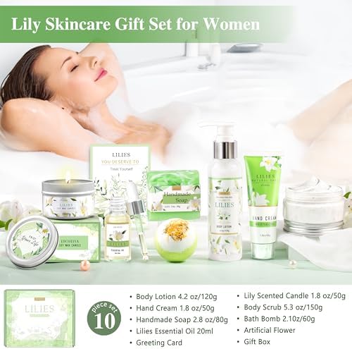 Gifts for Women, Birthday Gifts for Women, Lilies Self Care Set - Image 6
