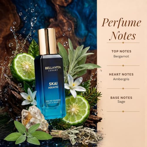 Bellavita Luxury Unisex Perfume Gift Set with Honey & White Oud, Skai, & Fresh | 80ml | Perfume for Men and Women | Honey, Artemisia Lemon, Bergamot, & Sweet Almond Notes - Image 5