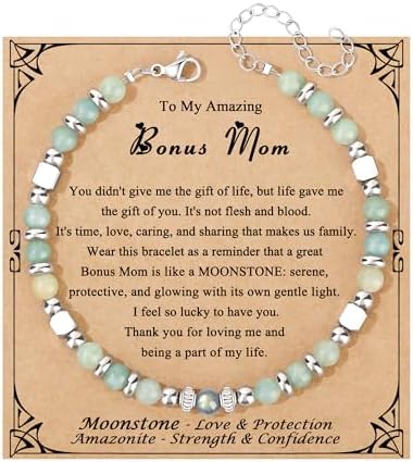 Gifts for Women Moonstone Bracelet, Amazonite Imperial Jasper Bracelets by Joycuff
