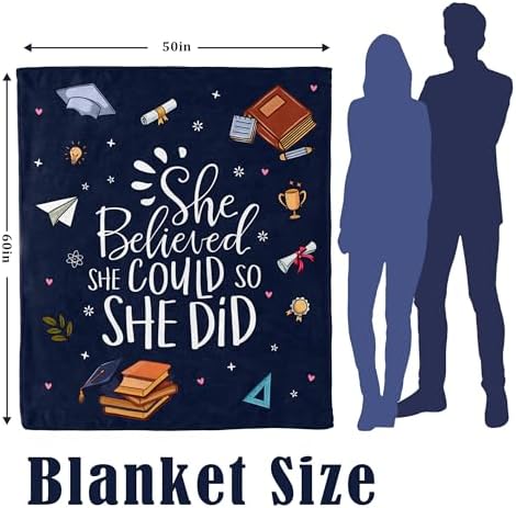 Congratulations Gifts for Women, Inspirational Blanket 60"X50" - Image 4