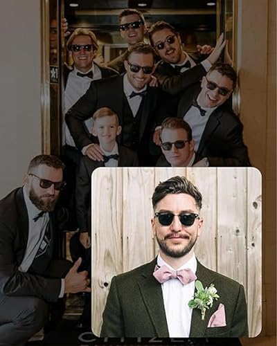 Groomsmen Sunglasses for Men - Wedding Sunglasses for Groomsman Proposal Gifts, Bachelor Party Favors - Image 6