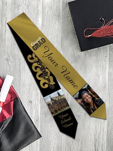 Personalized Graduation Stole Sash Custom Class of 2026 Congratulation Graduation Gifts with Photo - Image 7