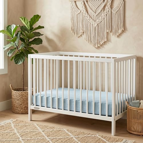 Muslin Mini Crib Sheet (38"x24"), 100% Cotton Cover, Breathable & Soft Mattress Pad, Boho Blue for Boys(1 Pack) - Image 7