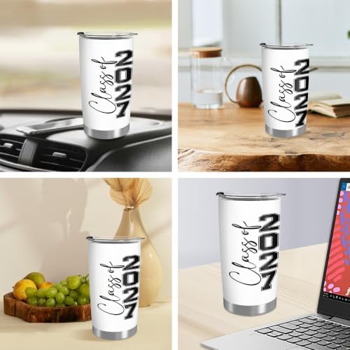 Class of 2027 Senior Night Gifts for Him Her 20oz Seniors Year 2027 Tumbler - Image 7