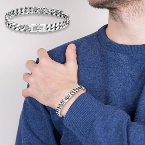 EFVISD Cuban Link Chain Bracelet Gifts for Boys Men Stocking Stuffers - Image 5
