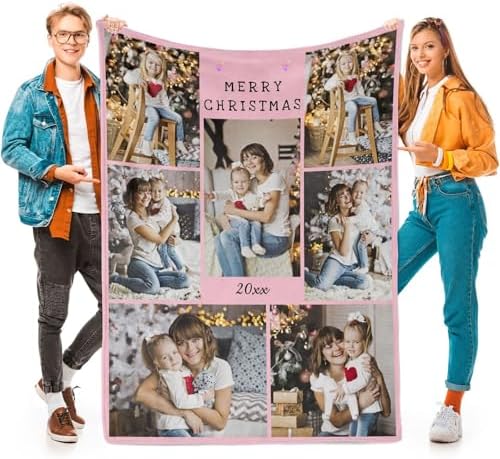 inkArts Custom Blankets with Photos, Personalized Photos Blanket Using My Own Photo, Customized Blankets with Picture, Personalized Gifts for Women Men Baby Child by inkArts