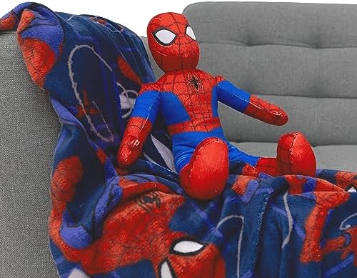 Northwest Marvel Spider-Man Blanket and Character Hugger Pillow Silk Touch Throw Set 40" X 50" - Image 5
