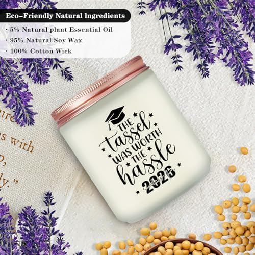 Graduation Gift for Her Him, Graduation Candle for Women Men - Image 6