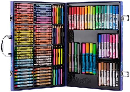 Crayola Art Kit with Neon & Metallic Art Supplies, Includes Crayons, Markers & Colored Pencils, Craft Activity, Gift for Kids, Ages 5, 6, 7, 8 - Image 3
