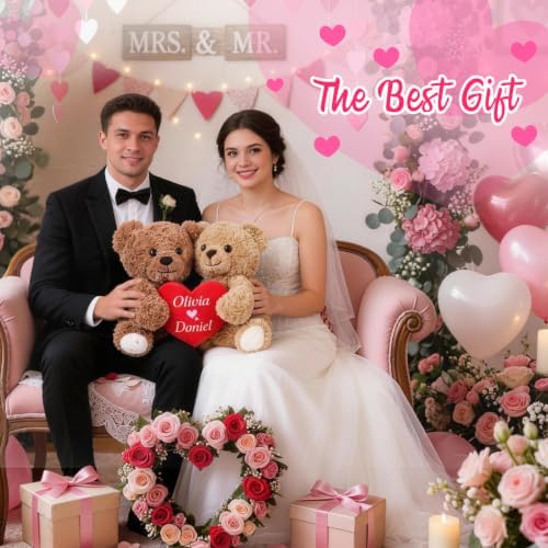 Personalized Teddy Bear with Name & Text- Custom Stuffed Animal 2 Pack - Image 7