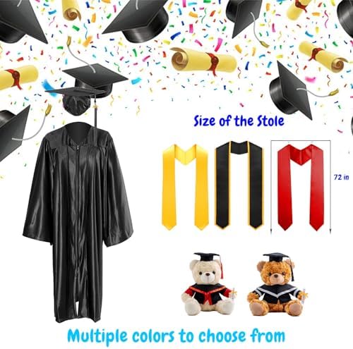 Custom Graduation Gown and Cap 2026, Personalized Graduation Cap and Gown with Grad Stole for High School College - Image 4