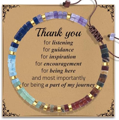 AGOT Thank You Gifts for Women: Teacher Appreciation Office Gifts for Coworkers Employee Boss Lady Manager Colleague Natural Stone Bracelet by AGOT