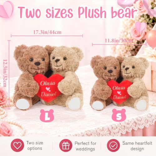 Personalized Teddy Bear with Name & Text- Custom Stuffed Animal 2 Pack - Image 4