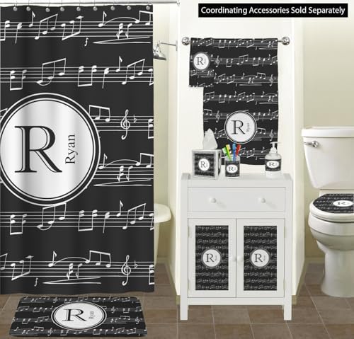 RNK Shops Personalized Musical Notes Waste Basket - Double Sided (Black) - Image 3