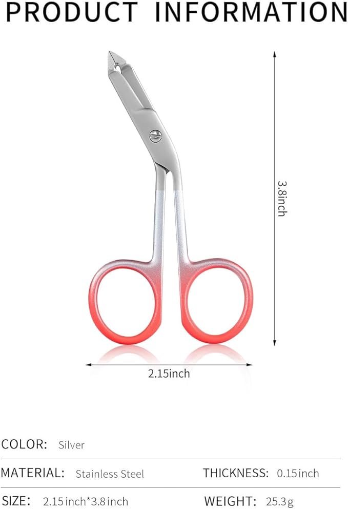 Professional Scissor Tweezer - Premium Quality Stainless Steel Tweezers with Handles, Larger Grabbing Surface Area, Precision Eyebrow Tweezers for Women and Men Facial Hair