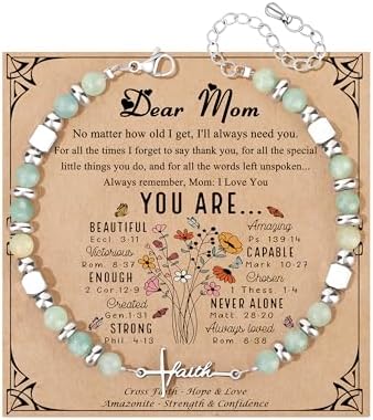 JoycuFF Gifts for Women Cross Faith Bracelet Christian Gifts by Joycuff