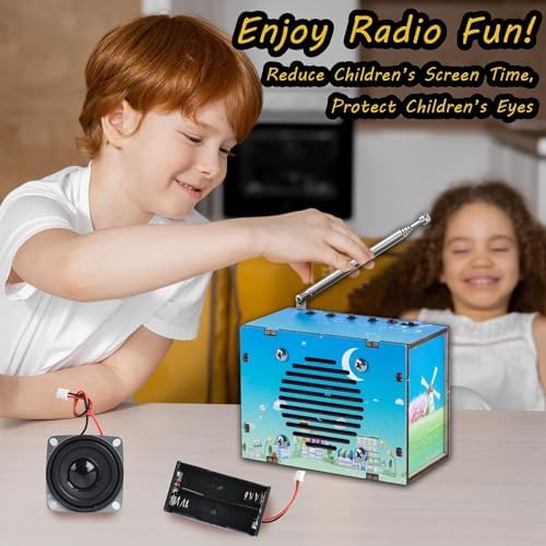 STEM Toys DIY FM Radio Kit, Science Circuit Project, Boy Gift Toys Age 8-13 - Image 2