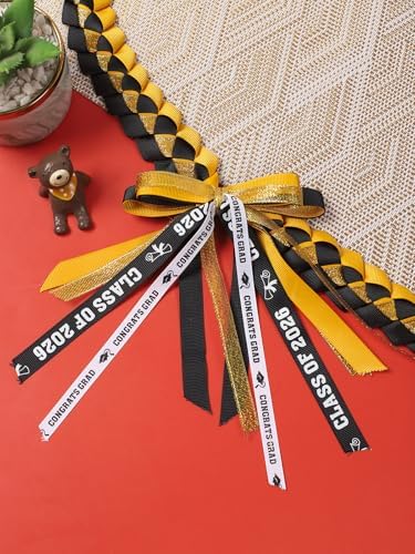 TFTAFAN Graduation Ribbon Lei Graduation Leis Necklace Class of 2026 Graduation Necklace Braided Necklace Graduation Gift Party Accessories for Women and Men - Image 4