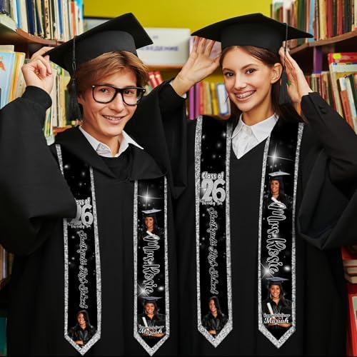 Custom Graduation Stole for Class of 2026 Personalized Unisex Graduation Sash Unique Gifts for Him Her - Image 4