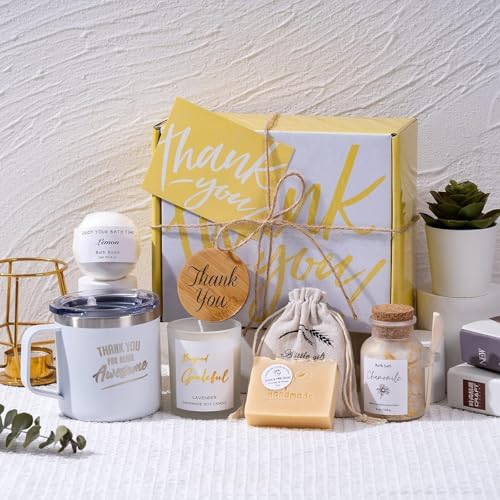 Thank You Gifts for Women Spa Thoughtful Unique Office Gift for Coworkers Nurse Friends Men Boss Employee Secretary Hostess Teacher Mom Principal Appreciation Gift Boxes Coffee Mug Holiday Gift Basket - Image 4