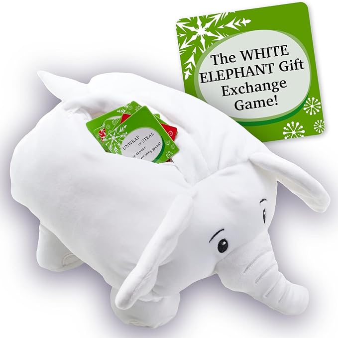 Squirrel Products White Elephant Party Kit - Swappy The White Elephant Party Game - The Most Fun You Can Have Exchanging Useless Gifts