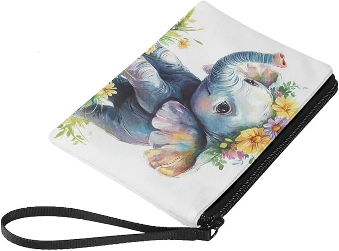 Dolyues Elephant Change Purse For Women Cute Card Holder Cute Elephant Coin Purse Elephant Coin Wallet for Womens Girls Birthday Gifts