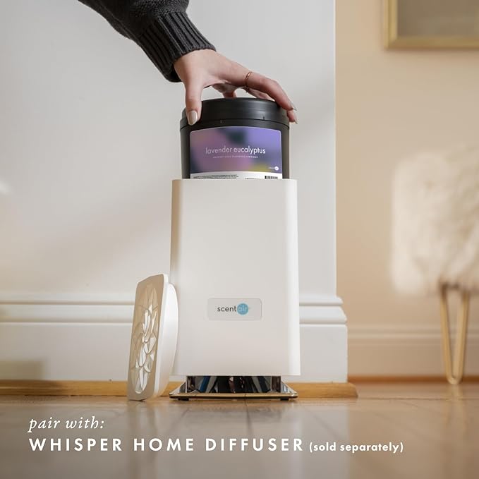 ScentAir Whisper Home Monthly Plug-in Refill, Fragrance Cartridge for Home and Office, Amazon Exclusive, Lavender Eucalyptus