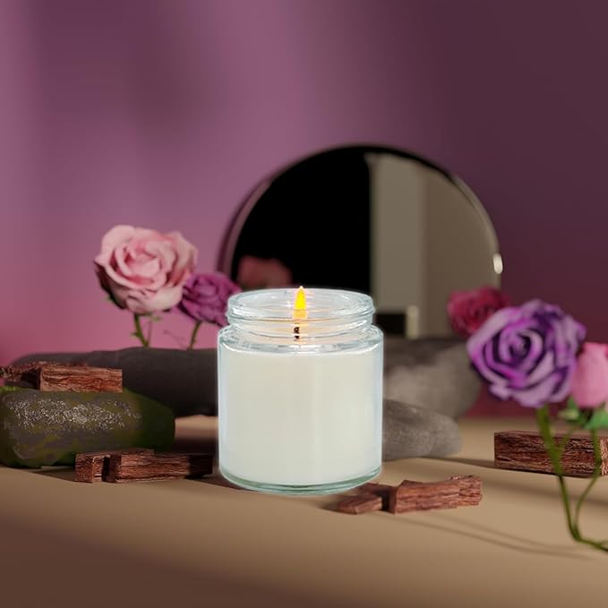 12 Pcs 4 Oz Mini Soy Candles,Vanilla Scented,Aromatherapy Candle,Bulk Candle Set，Great Stress Relieving Scented Candles for Girls as a Gift for Birthdays, Weddings and More!