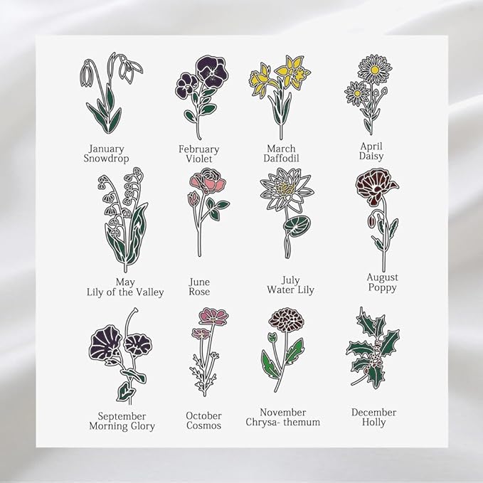 Handcrafted Personalized Bookmark Book Markers with Colorful Birthday Flower Custom 21st Birthday Gifts for Women Bookmark for Reading Lovers
