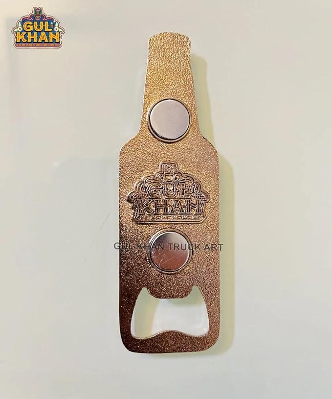 2-in-1 Premium Metal Bedford Truck Fridge Magnet & Bottle Opener | Pack of 1 | Authentic Pakistani Truck Art Kitchen Souvenir & Bar Tool