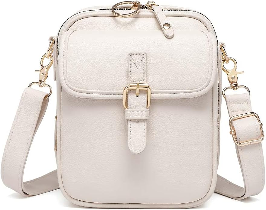 Crossbody Leather Bag for Women, Multi-Slot Multifunctional Large Capacity Bags Adjustable Shoulder Bags