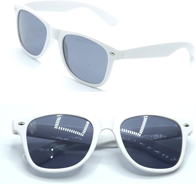 120pc Personalized Wedding Sunglasses Bulk for Guests Party Favors,Custom Personalized Logo Sunglasses Womens Men,Wedding Bridesmaid Sunglasses Gifts,Bachelor Party Favors Set （White）