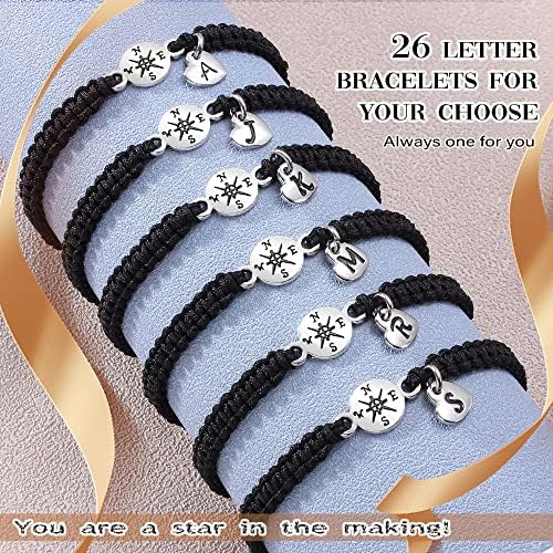 2026 Graduation Gifts, Graduation Gift for Her High School College Graduation Gifts for Teen Girls 5th 8th Grade Masters Degree Grads Initial Bracelets for Women Letter A-Z Charm Bracelet Daughter Niece Granddaughter Girlfriend Jewelry - Image 6
