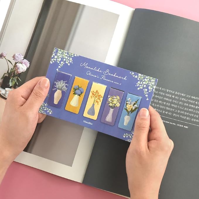 Magnetic Bookmarks Set - A (Olivia's Flowers Ver.2)