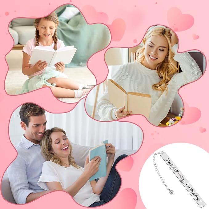 Quimoy Bookmarks for Women,Men,Funny Bookmarks for Book Lovers,Reading Lovers,Book Marks for Book Accessories