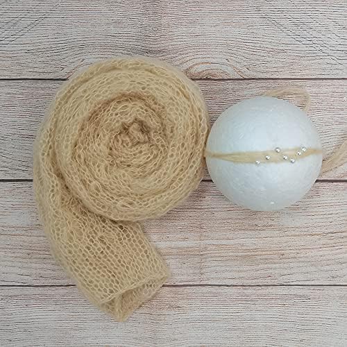 Newborn Photo Props Faux Fur Round 23.6 inch Soft Baby Boy Girl Photo Blanket Studio Photo Mat (3pcs Gray-Brown) - Image 3