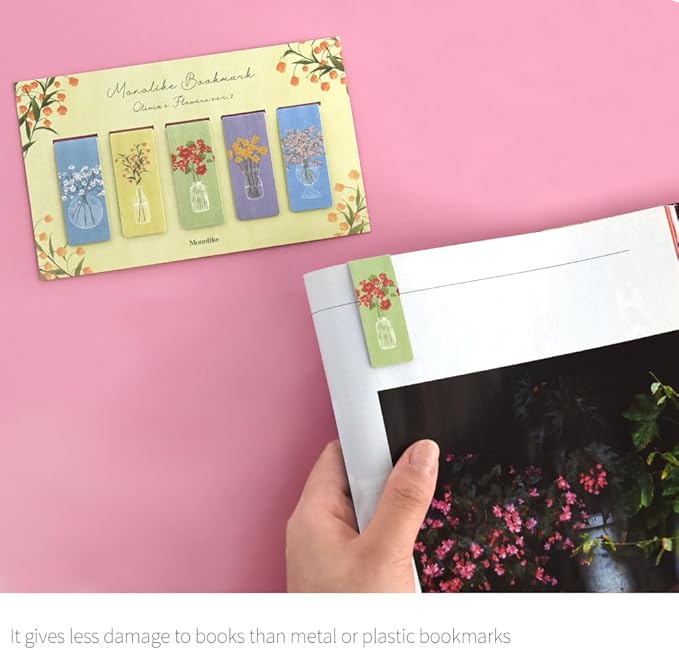 Magnetic Bookmarks Set - A (Olivia's Flowers Ver.1)
