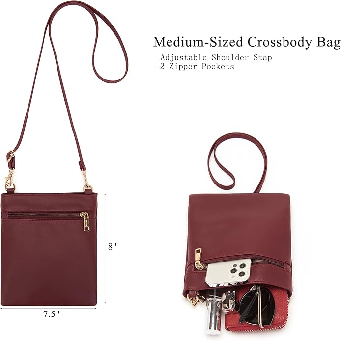 Large Crossbody Bags Ladies Shoulder Handbags Purse and Wallet Set for Women Totes Hobo Purses