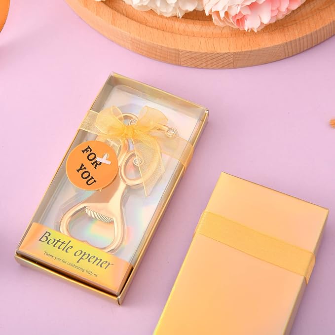 24 Pieces/Packs 65 Bottle Openers for 65th Birthday Party Favors Wedding Anniversary Gidts Decorations or Souvenirs for Guests with Gift Boxes Party Giveaways for Adults (65)