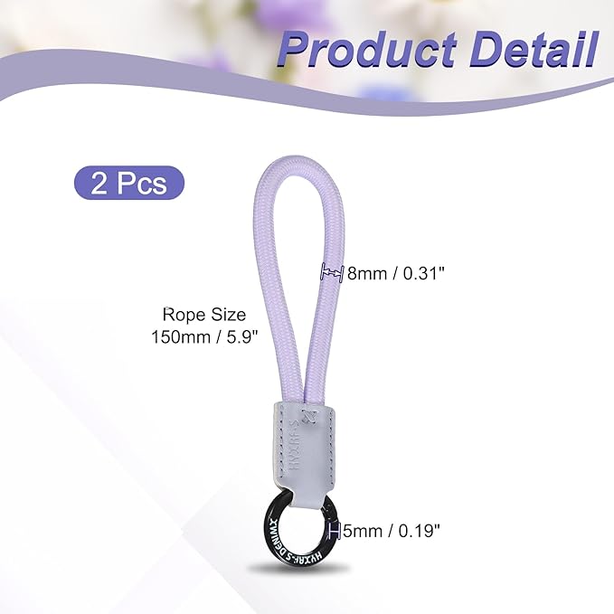 PATIKIL Handmade Cowhide Key Chain,Stylish Bag Pendant Leather Car Key Lanyard Mobile Phone Keychain Accessories, 2 Pack