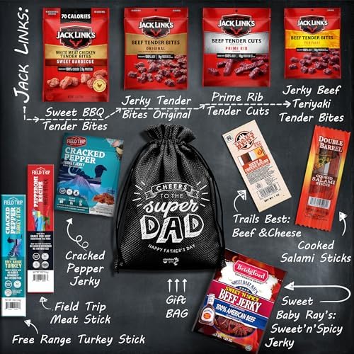 Beef Jerky Fathers Day Gift for Dad – Jerky Gift Basket Best Dad Ever Gifts - Image 2