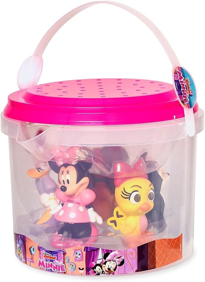 Disney Store Bath Set (Minnie Mouse) - Kids Bath Accessories with Beloved Disney Characters - Colorful and Fun Bath Time Essentials for Kids - Suitable for All Ages
