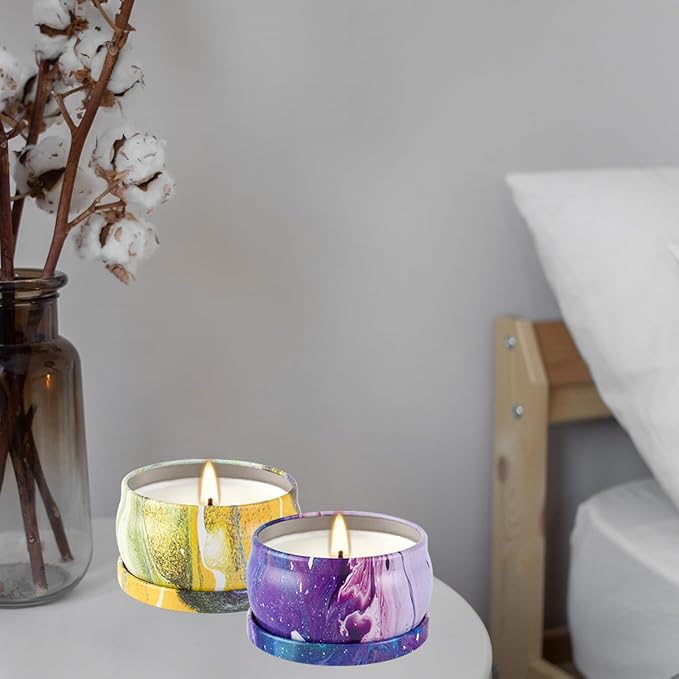 Onebird Set of 24 Scented Candle Gift Set,Natural Pure Soy Wax Aromatherapy Candles Essential Oils for Home and Women