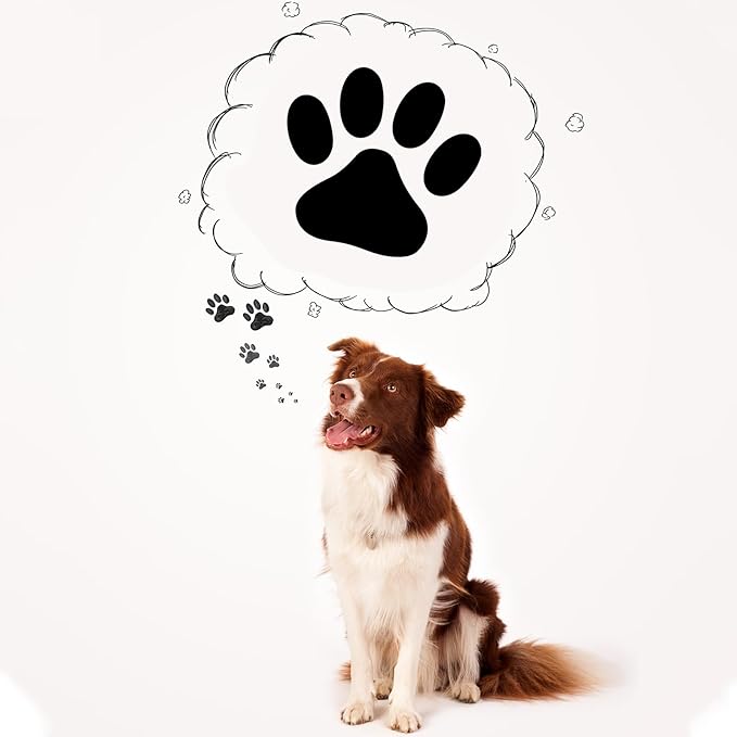 Supervitae 2 Pack Paw Print Stamps Animal Paw Print Stamper Mini Black Self Inking Stamps for Classroom Party Educational Learning Activities Craft Supplies