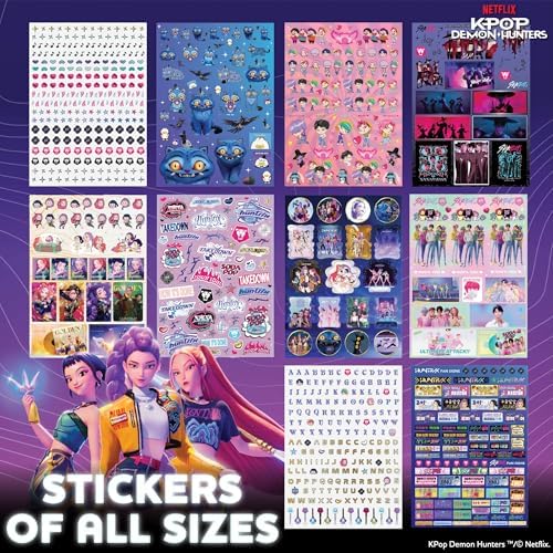Horizon Group USA Sticker Book, Kpop Demon Hunters, 1500+ Stickers - Image 4