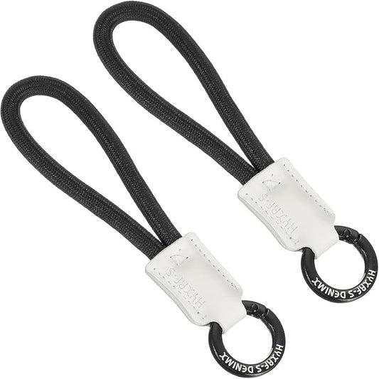 PATIKIL Handmade Cowhide Key Chain,Stylish Bag Pendant Leather Car Key Lanyard Mobile Phone Keychain Accessories, 2 Pack