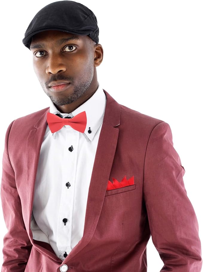 Premium Pre-Folded Four-Point Suit Pocket Square for Men with Sewn Pocket Fold