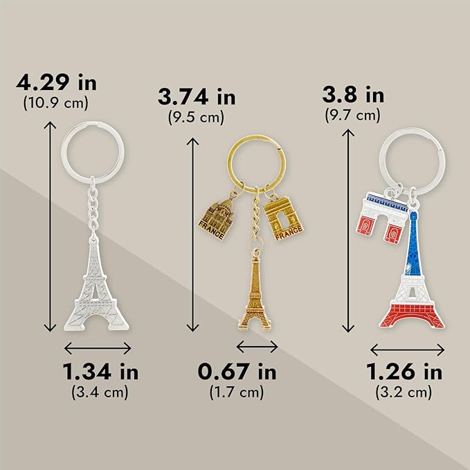 Juvale 6 Pack Keychain Souvenir Gifts, Souvenir Gift, Key Rings