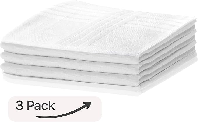 Umo Lorenzo Pocket Square Handkerchiefs for Men Soft 100% Cotton Hankies