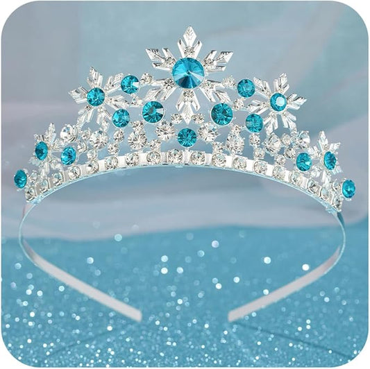 SWEETV Princess Tiara for Little Girls,Tiara Crown Headband Birthday Party Prom Costume Accessories Gift Toddler Kids Baby